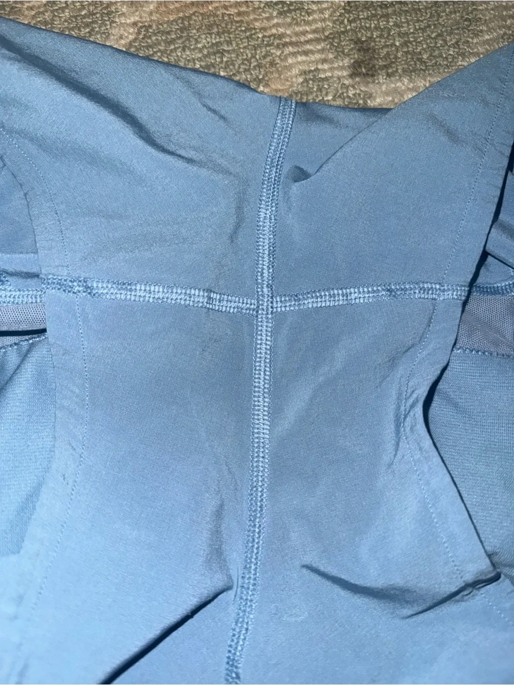 lululemon athletica Two-Tone Blue High-Rise Athletic Shorts
